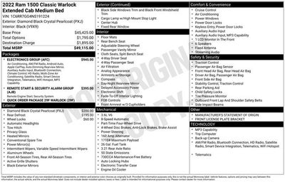 2022 RAM 1500 Classic Warlock