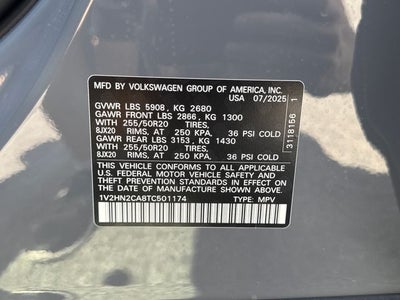 2026 Volkswagen Atlas 2.0T SE w/Technology
