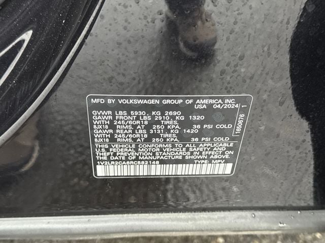 2024 Volkswagen Atlas 2.0T SE