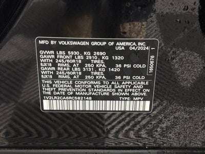 2024 Volkswagen Atlas 2.0T SE