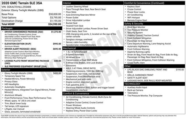 2020 GMC Terrain SLE