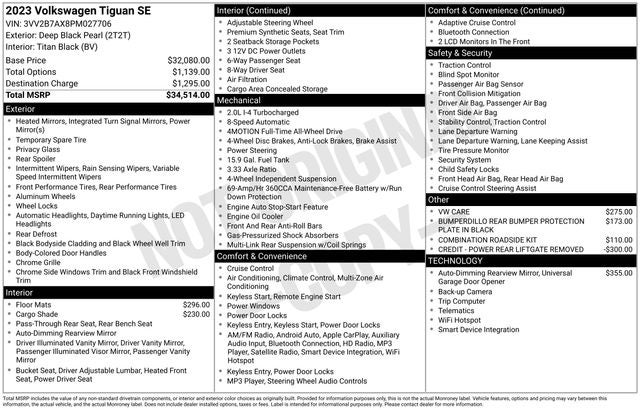 2023 Volkswagen Tiguan SE