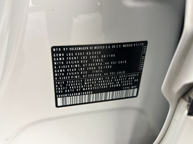 2019 Volkswagen Tiguan SEL Premium R-Line