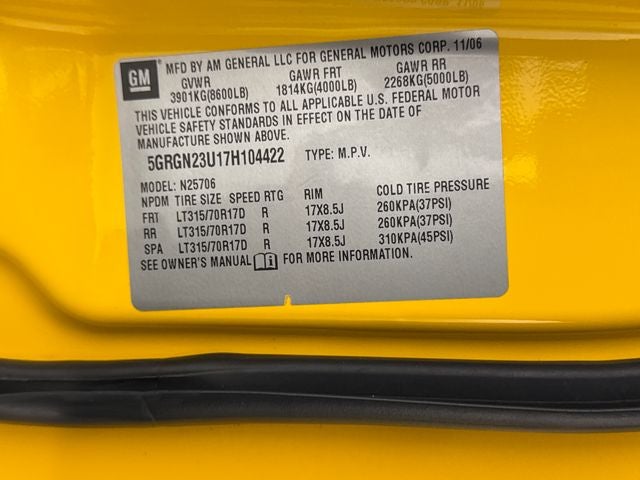 2007 Hummer H2 SUV