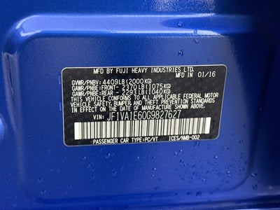 2016 Subaru WRX Premium