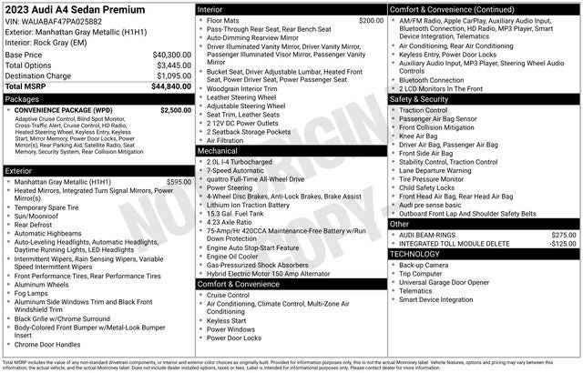 2023 Audi A4 Premium