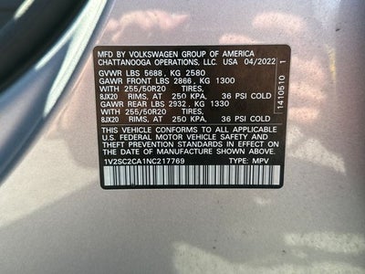 2022 Volkswagen Atlas Cross Sport 2.0T SEL R-Line