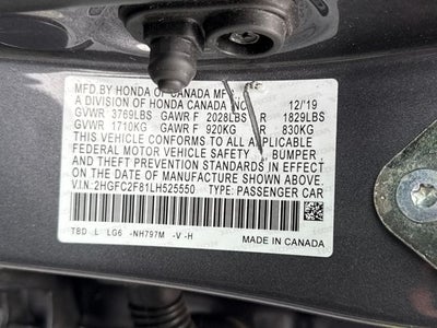 2020 Honda Civic Sport