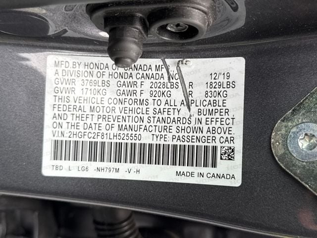 2020 Honda Civic Sport