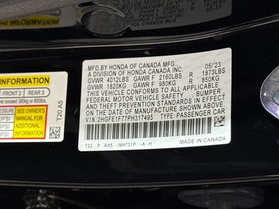 2023 Honda Civic EX