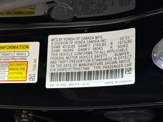 2023 Honda Civic EX