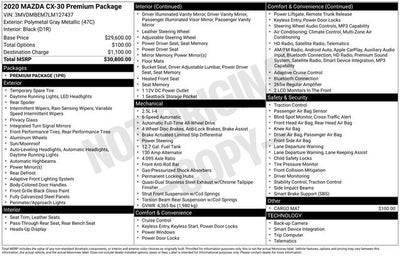 2020 Mazda Mazda CX-30 Premium