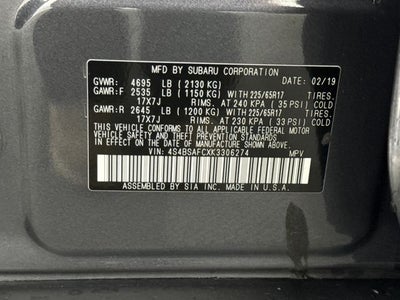 2019 Subaru Outback 2.5i Premium