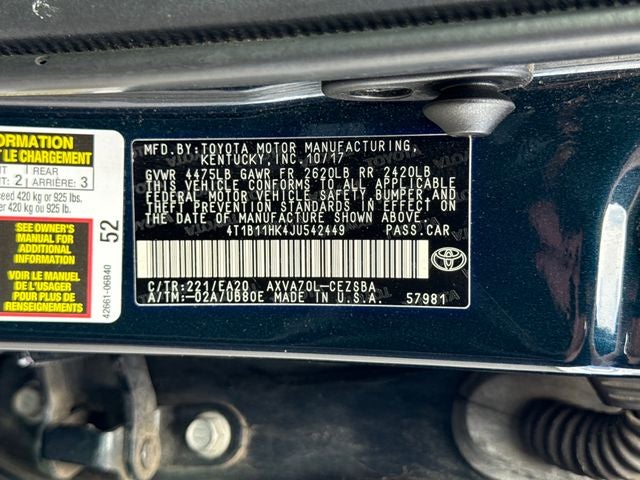 2018 Toyota Camry SE