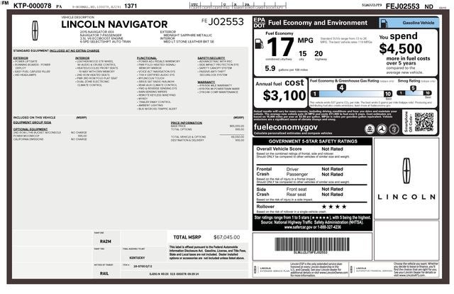 2015 Lincoln Navigator Base