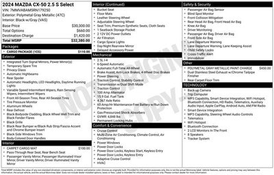 2024 Mazda Mazda CX-50 2.5 S Select Package