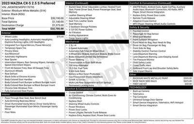 2023 Mazda Mazda CX-5 2.5 S Preferred Package