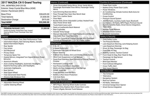 2017 Mazda Mazda CX-5 Grand Touring