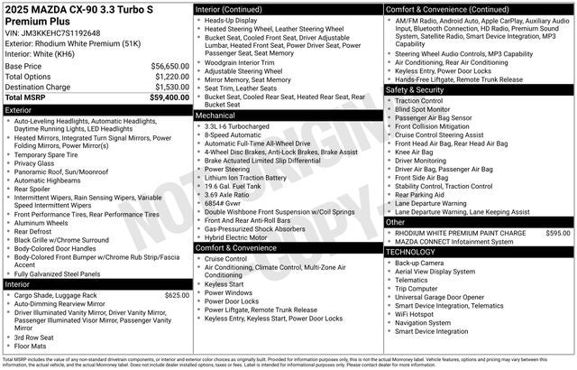 2025 Mazda Mazda CX-90 3.3 Turbo S Premium Plus