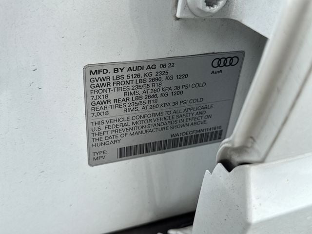 2022 Audi Q3 Premium S Line quattro
