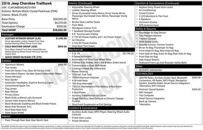 2016 Jeep Cherokee Trailhawk