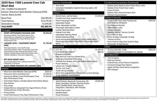 2020 RAM 1500 Laramie