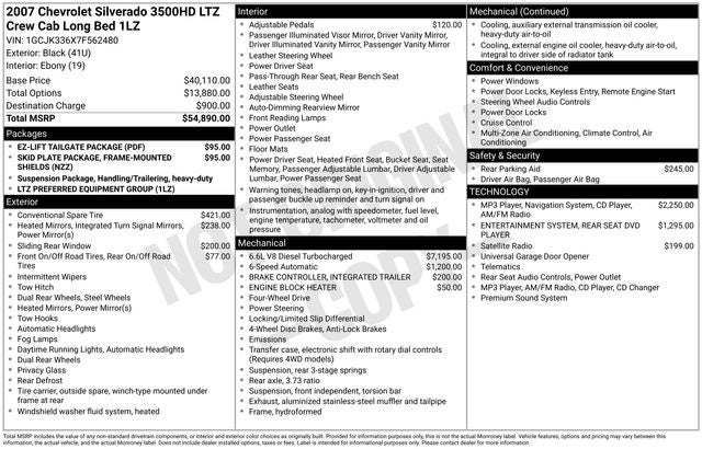 2007 Chevrolet Silverado 3500HD LTZ