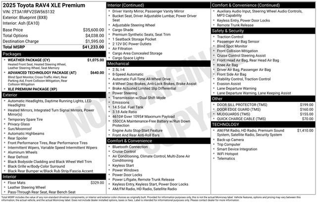 2025 Toyota RAV4 XLE Premium