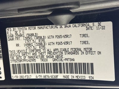 2023 Toyota Tacoma TRD Sport V6