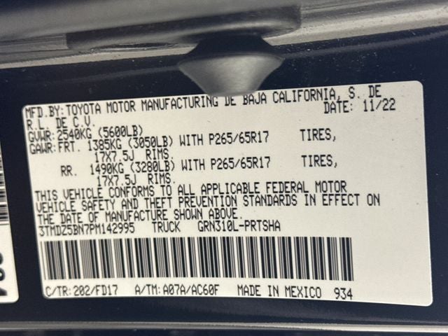 2023 Toyota Tacoma TRD Sport V6