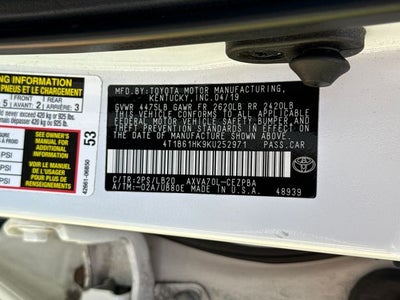 2019 Toyota Camry XSE