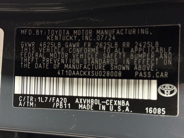 2025 Toyota Camry LE