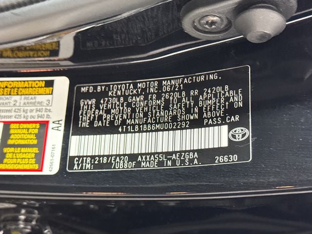 2021 Toyota Avalon XLE