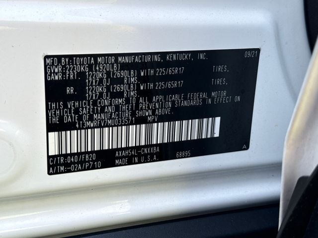 2021 Toyota RAV4 Hybrid LE