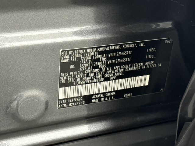 2022 Toyota RAV4 Hybrid XLE
