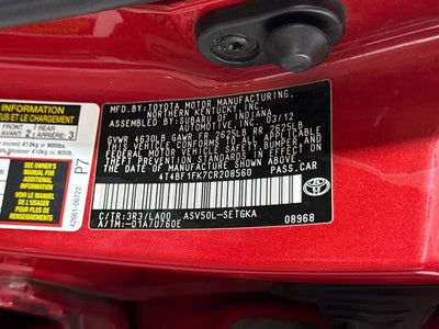 2012 Toyota Camry XLE