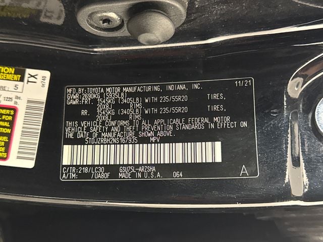 2022 Toyota Highlander XSE