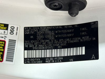 2019 Toyota Sienna L 7 Passenger