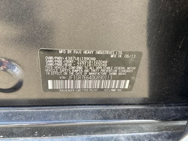 2013 Subaru Impreza WRX Premium