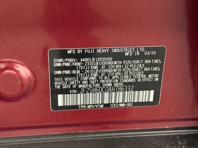 2010 Subaru Forester 2.5X Limited