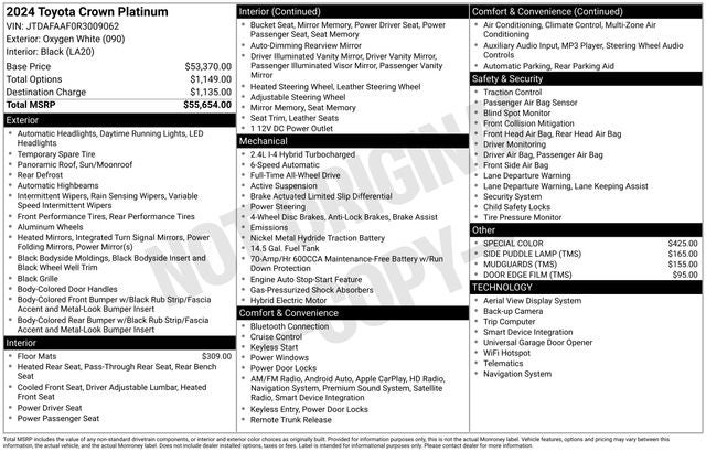 2024 Toyota Crown Platinum