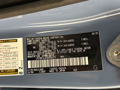 2025 Toyota Land Cruiser Base