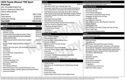 2025 Toyota 4Runner TRD Sport Premium