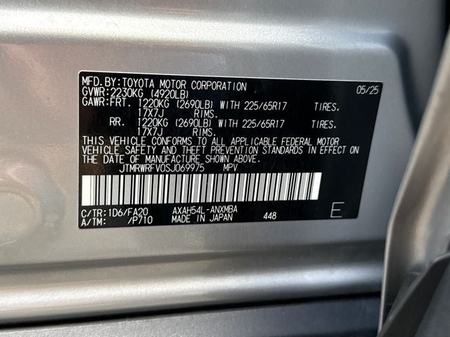 2025 Toyota RAV4 Hybrid XLE