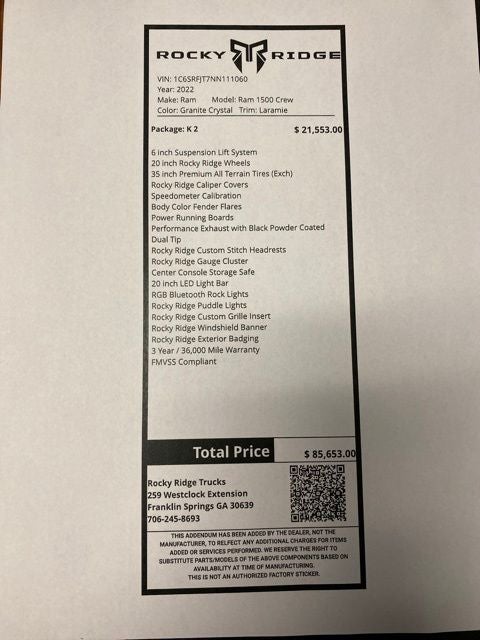 2022 RAM 1500 Laramie