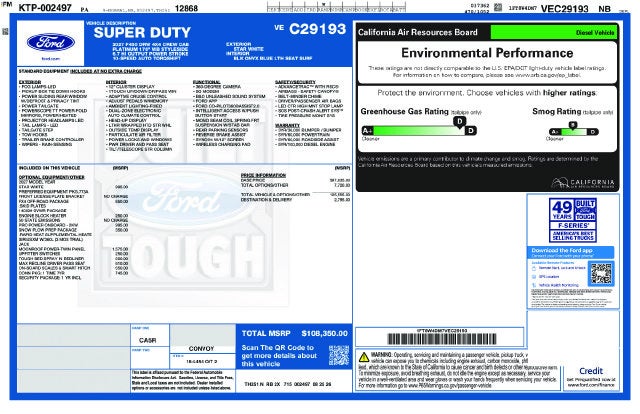 2027 Ford F-450SD Platinum DRW