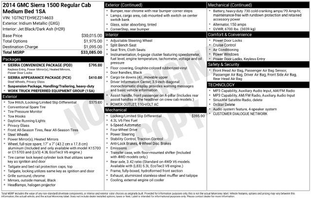 2014 GMC Sierra 1500 Base