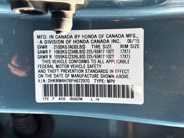 2015 Honda CR-V EX-L
