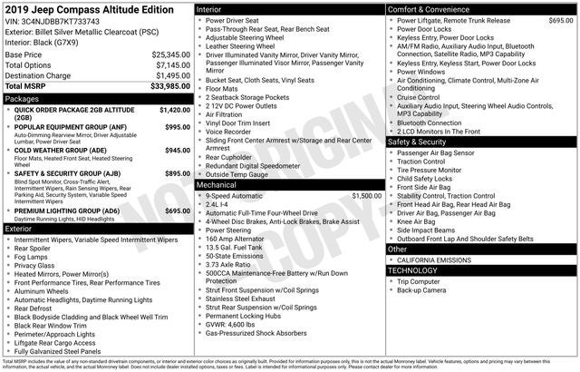2019 Jeep Compass Latitude