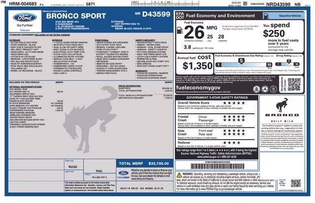 2022 Ford Bronco Sport Big Bend